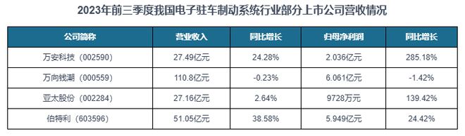 中国电子驻车制动系统行业现状深度与发展趋势报告（2024-2031）(图10)