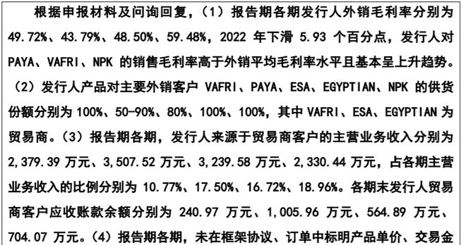 科马材料IPO家族控股84%对NPK销售毛利率高于其他境外客户原因遭问询(图4)