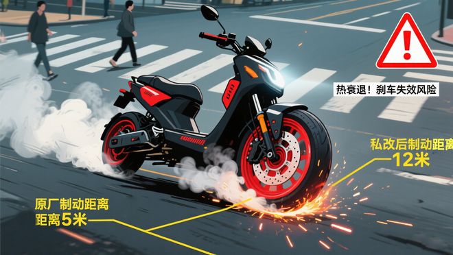 郑四虎说车：电动车电摩高速化下的刹车片安全底线的“守门员”(图3)