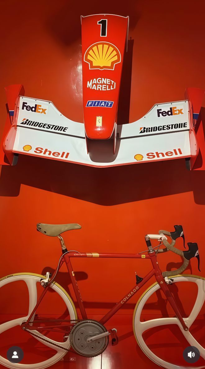 当意大利双星交汇:梅花和法拉利在1986年就搞出了这么个齿轮变速牙盘的公路车(图3)